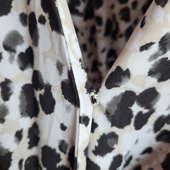 Cabi Animal Print Wrap Blouse - Picture 5 of 10